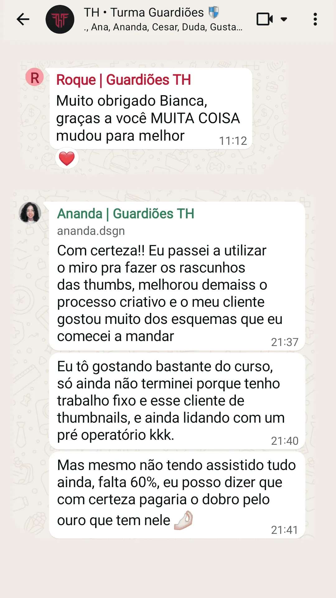 Depoimento Ananda e Roque